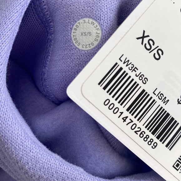❤️ Lululemon Scuba Oversized Funnel Neck in Lilac Smoke Size XS/S NWT - Picture 2 of 7